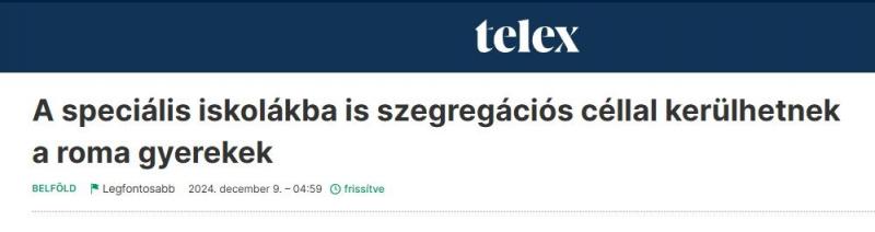 A Rosa Parks Alapítvány alaposan megvizsgálta a helyzetet, és világossá tette, hogy itt komoly problémák, mint a szegregáció és a társadalmi kirekesztés, zajlanak a háttérben.