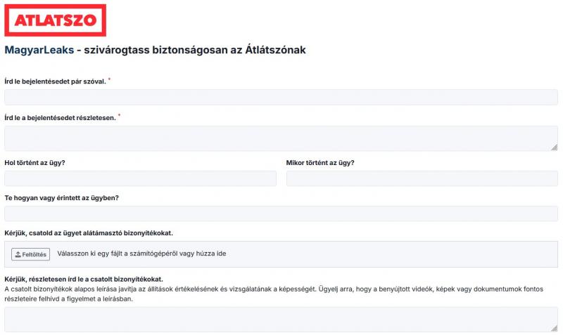 Friss arculatot kapott a MagyarLeaks és a TudoLeaks - biztonságos információszivárogtatásra hívunk! | atlatszo.hu