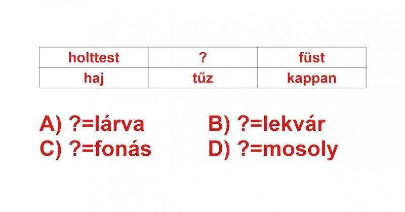 IQ-teszt matek nélkül: Melyik kifejezés illik a kérdőjel helyére? Ön igazi zseni, ha ezt 15 másodperc alatt megfejti!